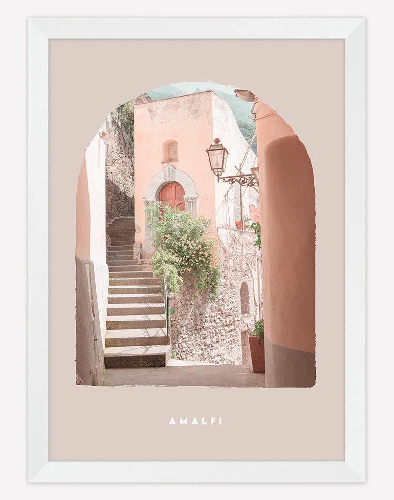 Amalfi | Photography - Wall Art - A4 - White Frame - Blush Australia