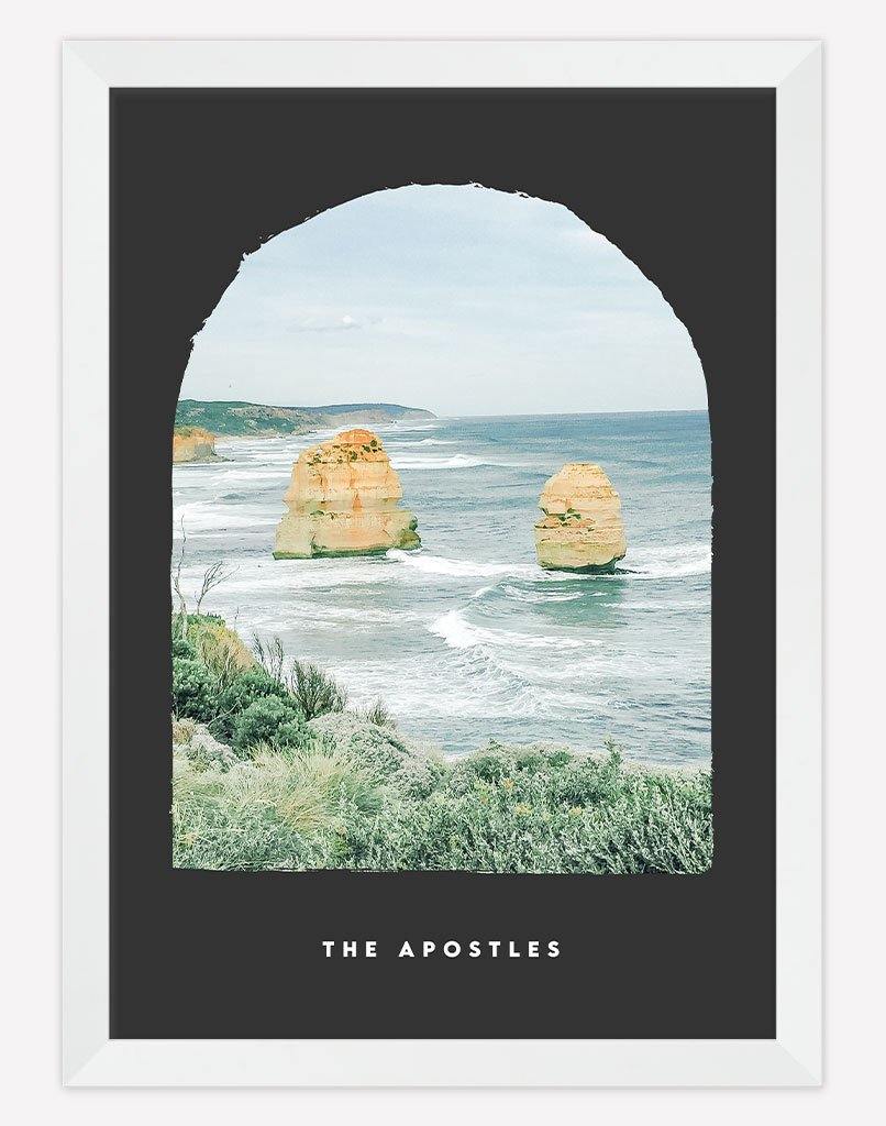 The Apostles | Photography - Wall Art - A4 - White Frame - Dark Grey Australia