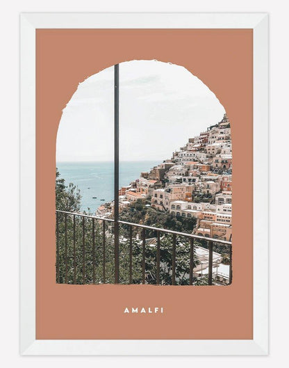 Amalfi II | Photography - Wall Art - A4 - White Frame - Rust Australia