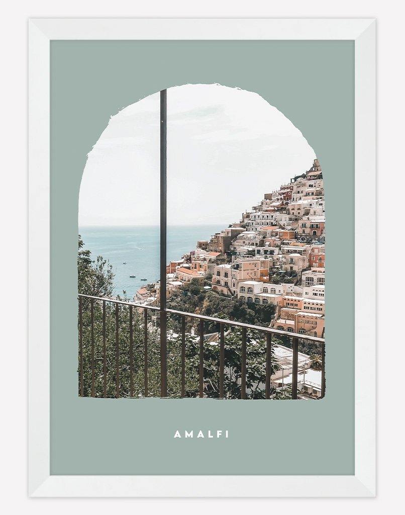 Amalfi II | Photography - Wall Art - A4 - White Frame - Sage Australia