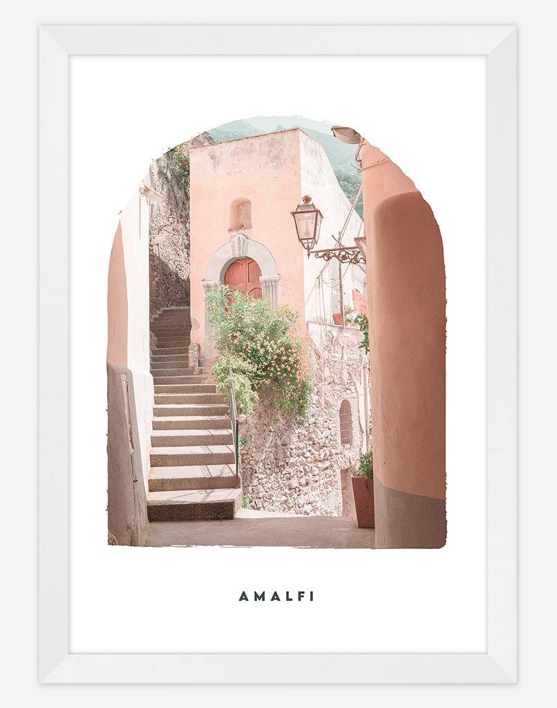 Amalfi | Photography - Wall Art - A4 - White Frame - White Australia
