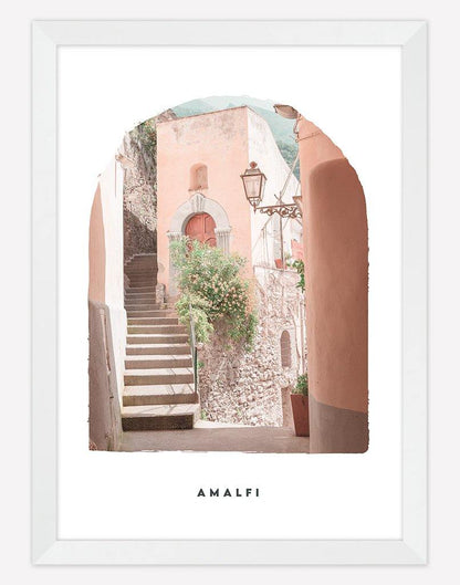 Amalfi | Photography - Wall Art - A4 - White Frame - White Australia