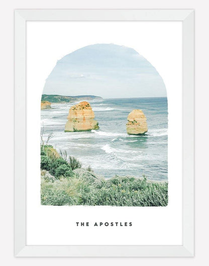 The Apostles | Photography - Wall Art - A4 - White Frame - White Australia